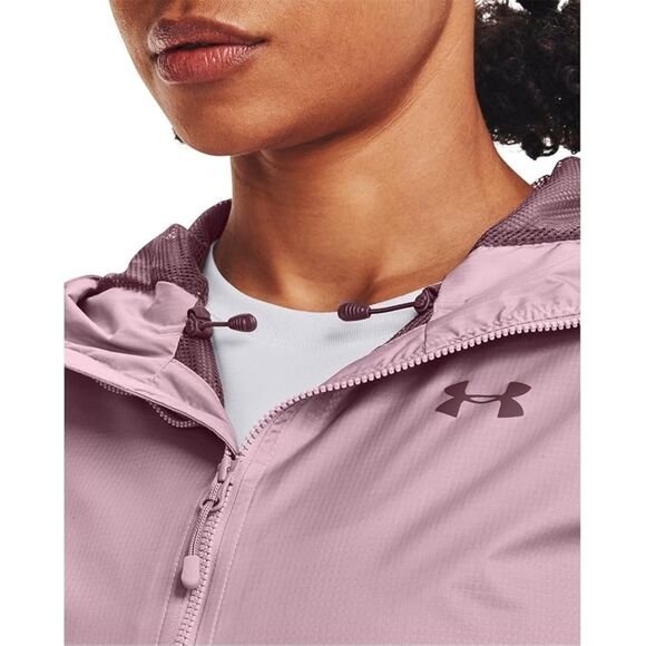 Under Armour Women's Forefront Rain Jacket Mauve Pink - Ash Plum UA Jacket Sz S - Picture 5 of 8